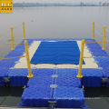 Modular cube floating dock pontoon for floating platform